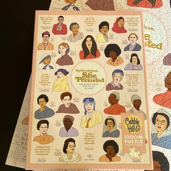Cobble Hill Puzzle 1000 Pezzi – Nevertheless She Persisted – Poster Incluso – Made In USA Con Materiali Riciclati - 3